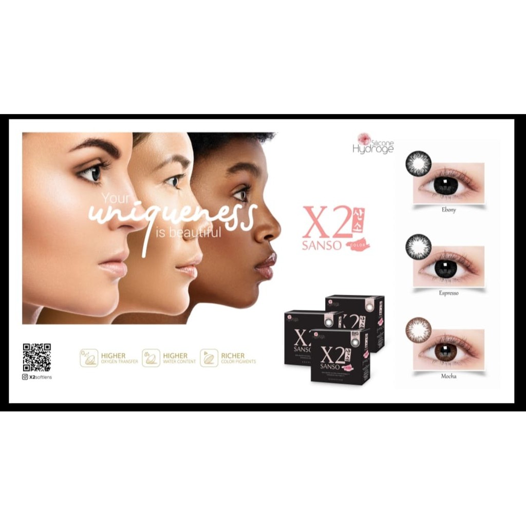 SOFTLENS X2 SANSO BLACK SERIES MINUS (-0.50 s/d -3.75)