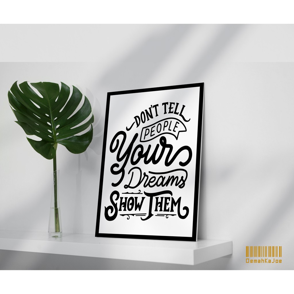 Oemah Kajoe Walldecor Hiasan Dinding Hiasan Kamar Quotes Poster