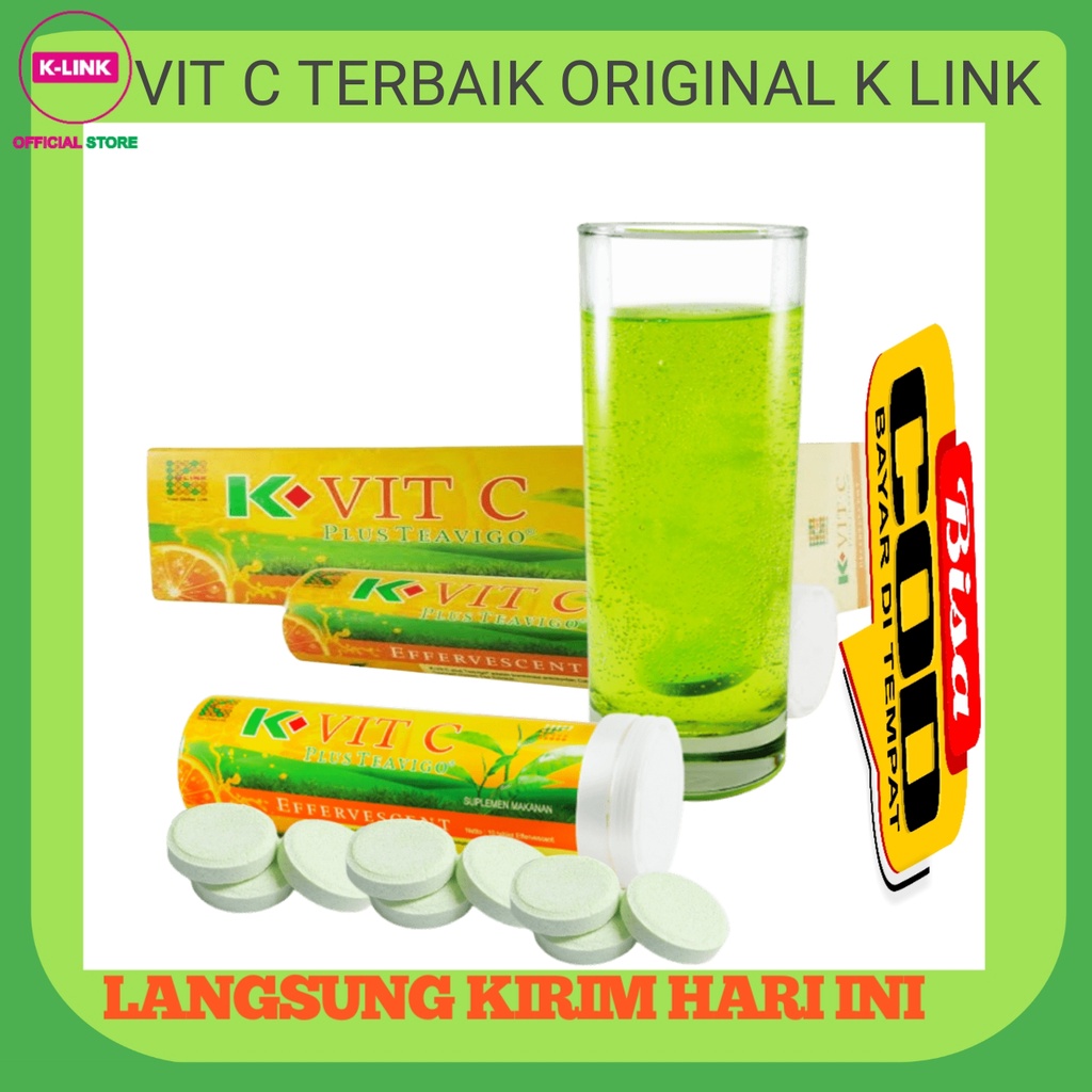 

K- VIT C PLUS SUPLEMEN VITAMIN C TERBAIK ORIGINAL K LINK
