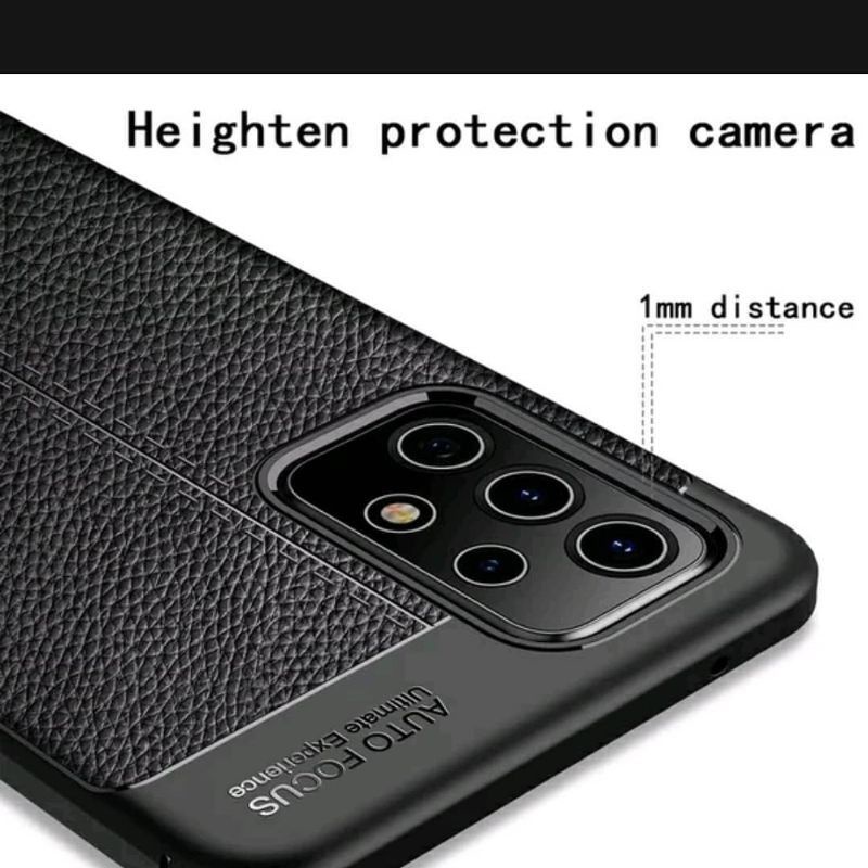 Samsung A32 4G/A32 5G/A52/A72 Case Autofokus Kulit jeruk full Black