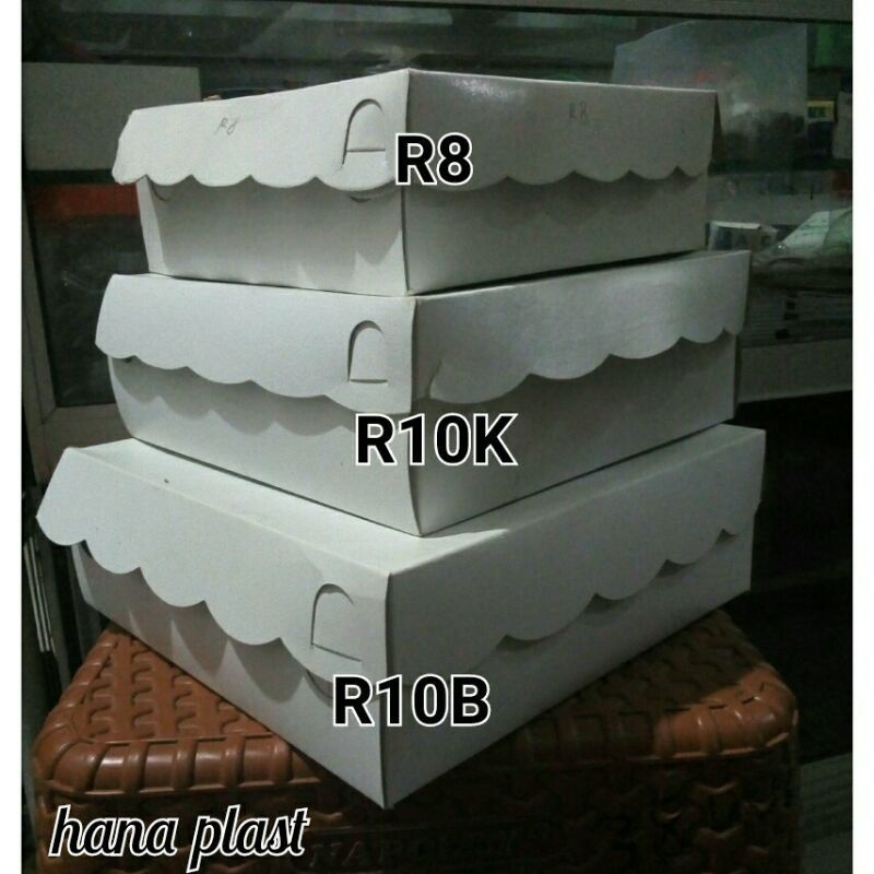 

Dus/kotak nasi R10k polos putih uk 20x20
