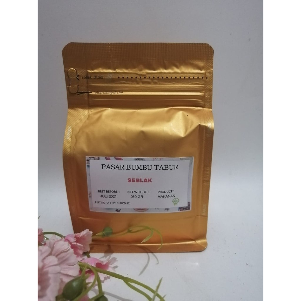 

BUMBU TABUR SEBLAK 250 GR BUBUK MAKANAN ENAK MURAH HALAL