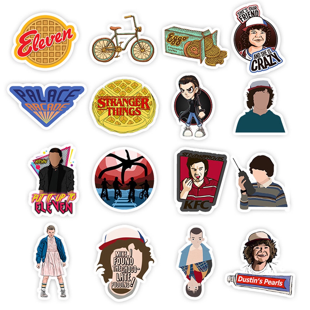 50pcs Stiker Graffiti Stranger Things 4 Hellfire Club Tahan Air Untuk Laptop Skateboard Gitar