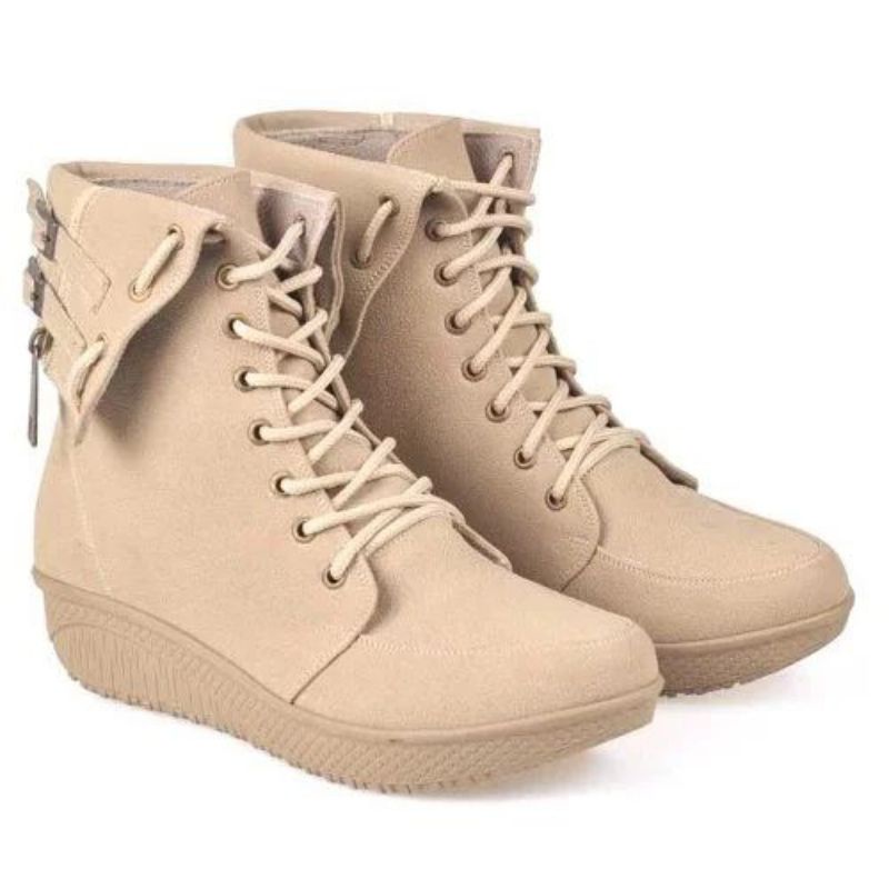 sepatu boots wanita trendy, boot wanita terbaru, boots hak cewek , sepatu boots perempuan , sepatu boot cewek murah bcc885