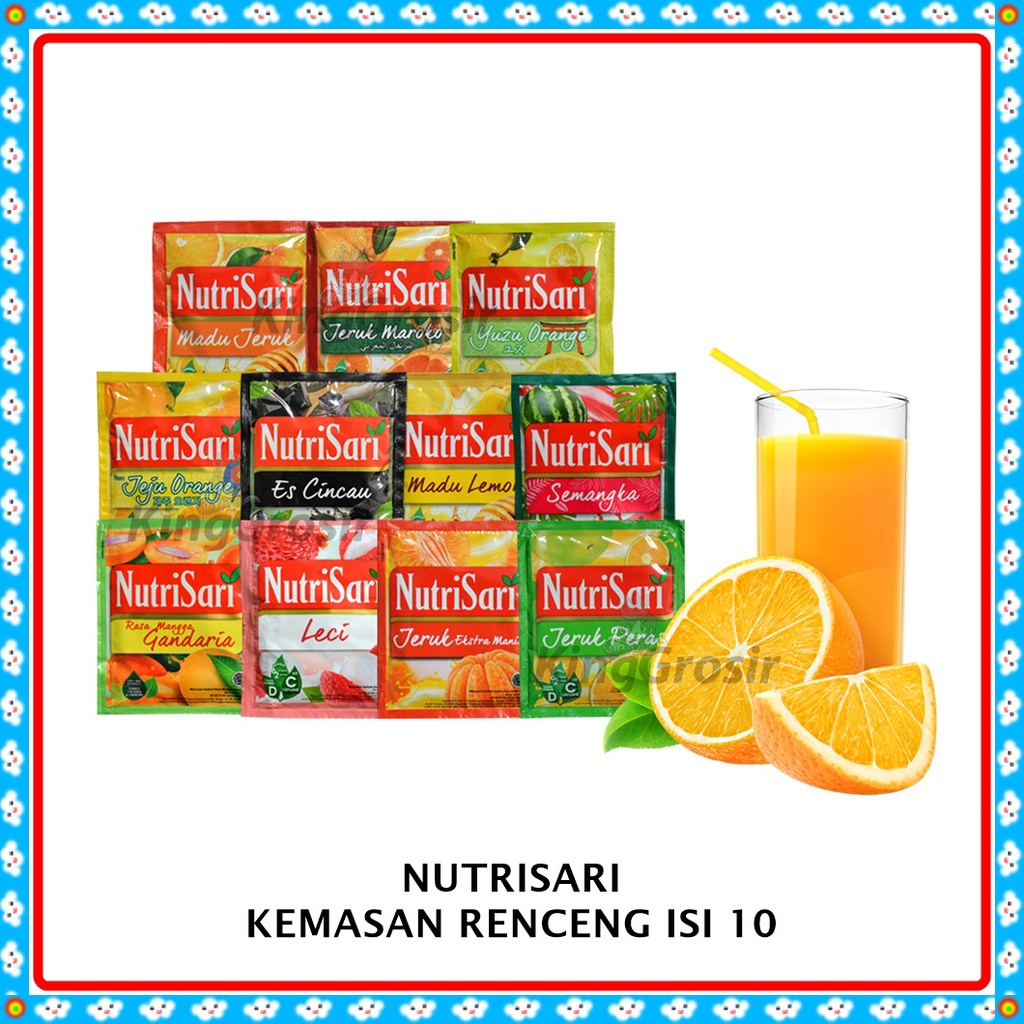 

NutriSari Minuman Serbuk Instan - Minuman Segar Kemasan Renceng Isi 10 sachet