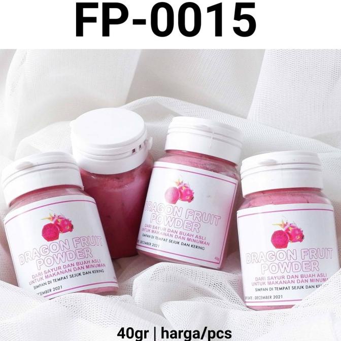 Promo FP-0015 Pewarna perasa makanan alami 40gr bubuk buah naga pink