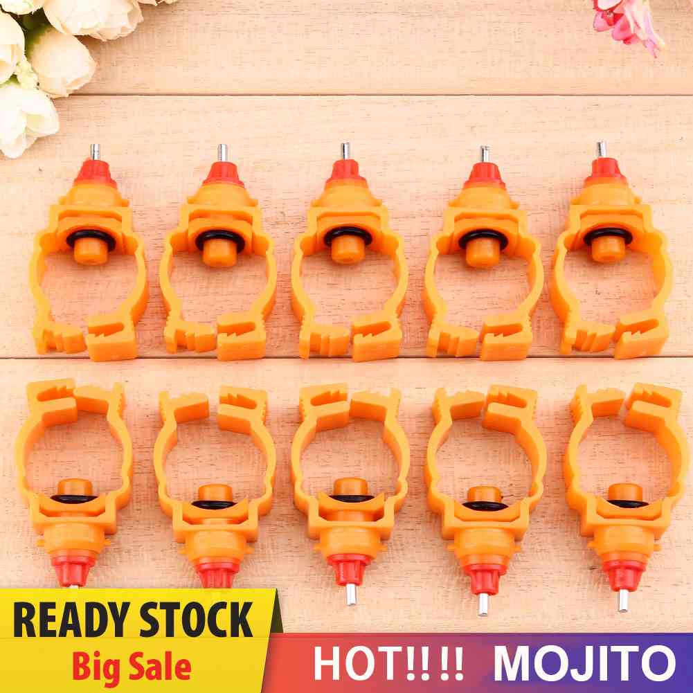 10 Pcs Nipple Air Minum Otomatis Untuk Ayam / Bebek