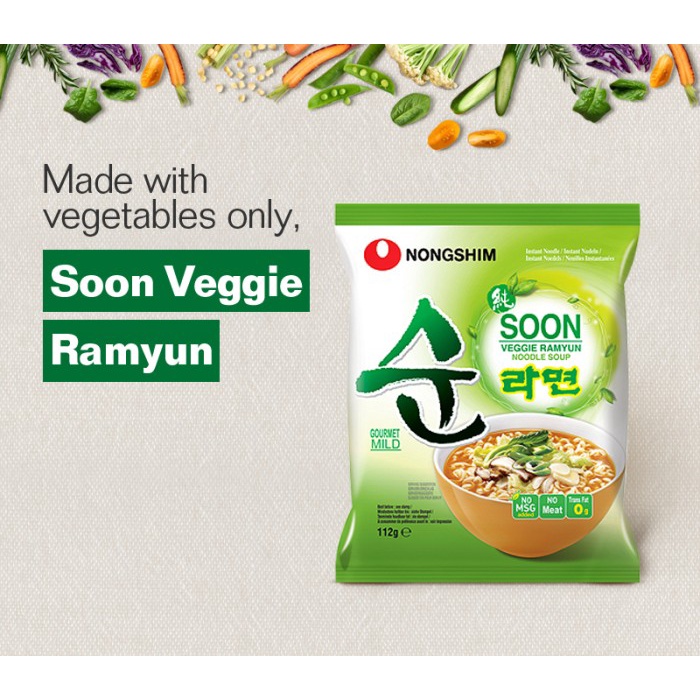 

Pasta-Aneka- Nongshim Shin Ramyun Soon Veggie Ramyun Mie Vege Mi Sayur Halal Vegie -Aneka-Pasta.