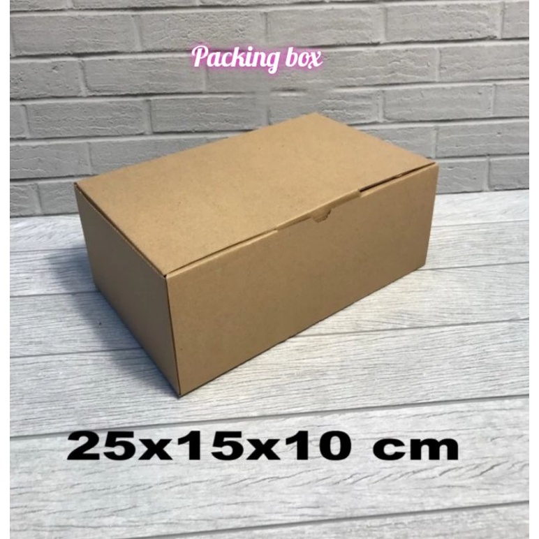 

kardus uk,25x15x10 cm box/karton die cut untuk packing dll