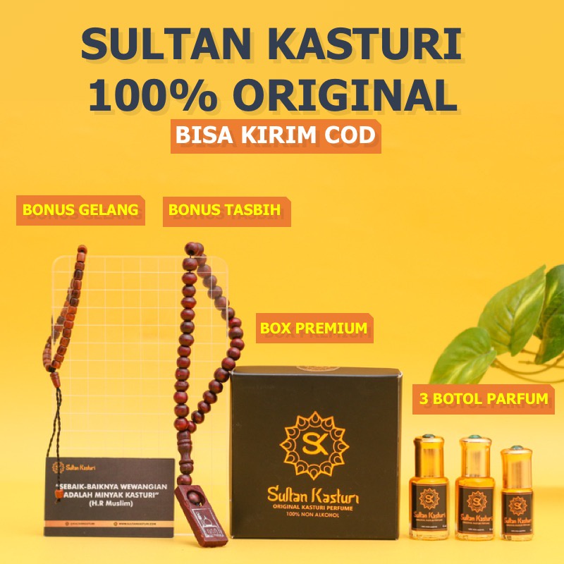 [COD] 100% ORIGINAL SULTAN KASTURI Minyak Sultan Kasturi Kasturi Sultan ASLI TANPA ALKOHOL Parfum Su