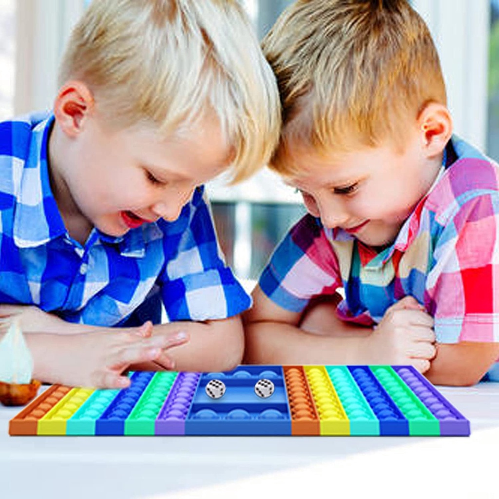 Mainan Papan Catur Giant electronic Pop It Eletronico Game Besar Warna Pelangi Untuk Anak