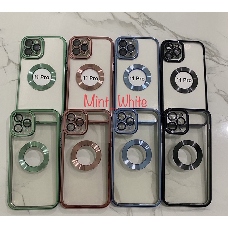 Ultra Plated LENSPRO CHROME Electric plated Case Iphone 11 12 13 Pro Max XR X XS XS MAX Casing  Pelindung Silikon HP Lens Pro