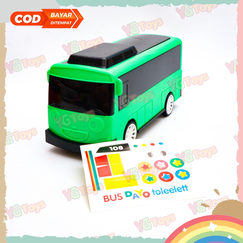 YGtoys Mainan Mobil Tayo Besar Jumbo The Little Bus Bis Tayo Mainan Anak Mobilan Dorong