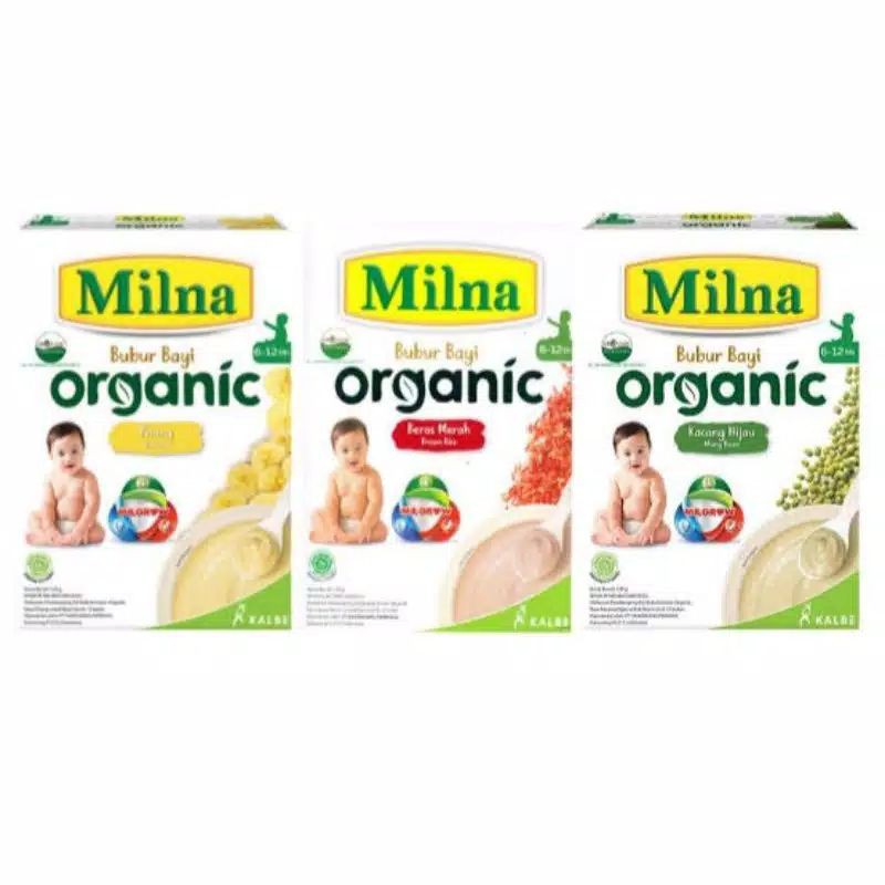 Milna bubur organic box 120 gram