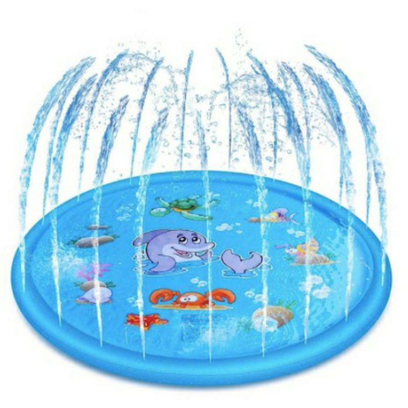 Mainan Air Anak Air Mancur Water Spray Pad PVC Ukuran 100cm 130cm 150cm 170cm