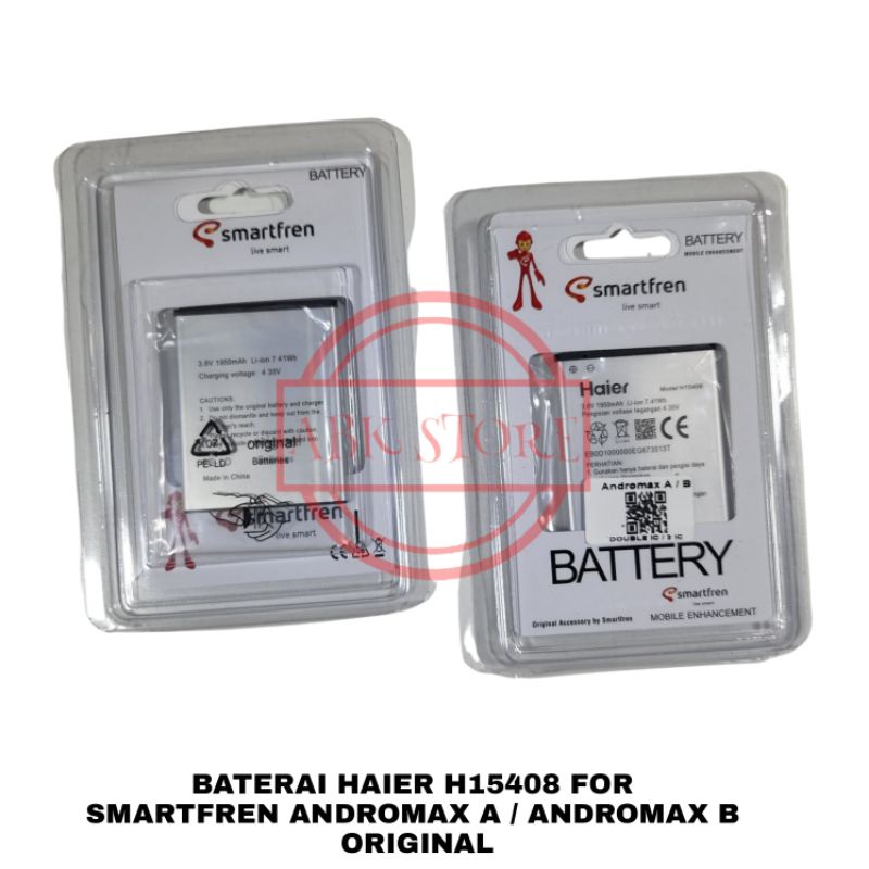 BATERAI BATTERY HAIER SMARTFREN ANDROMAX A | ANDROMAX B H15408 BATRE ORIGINAL