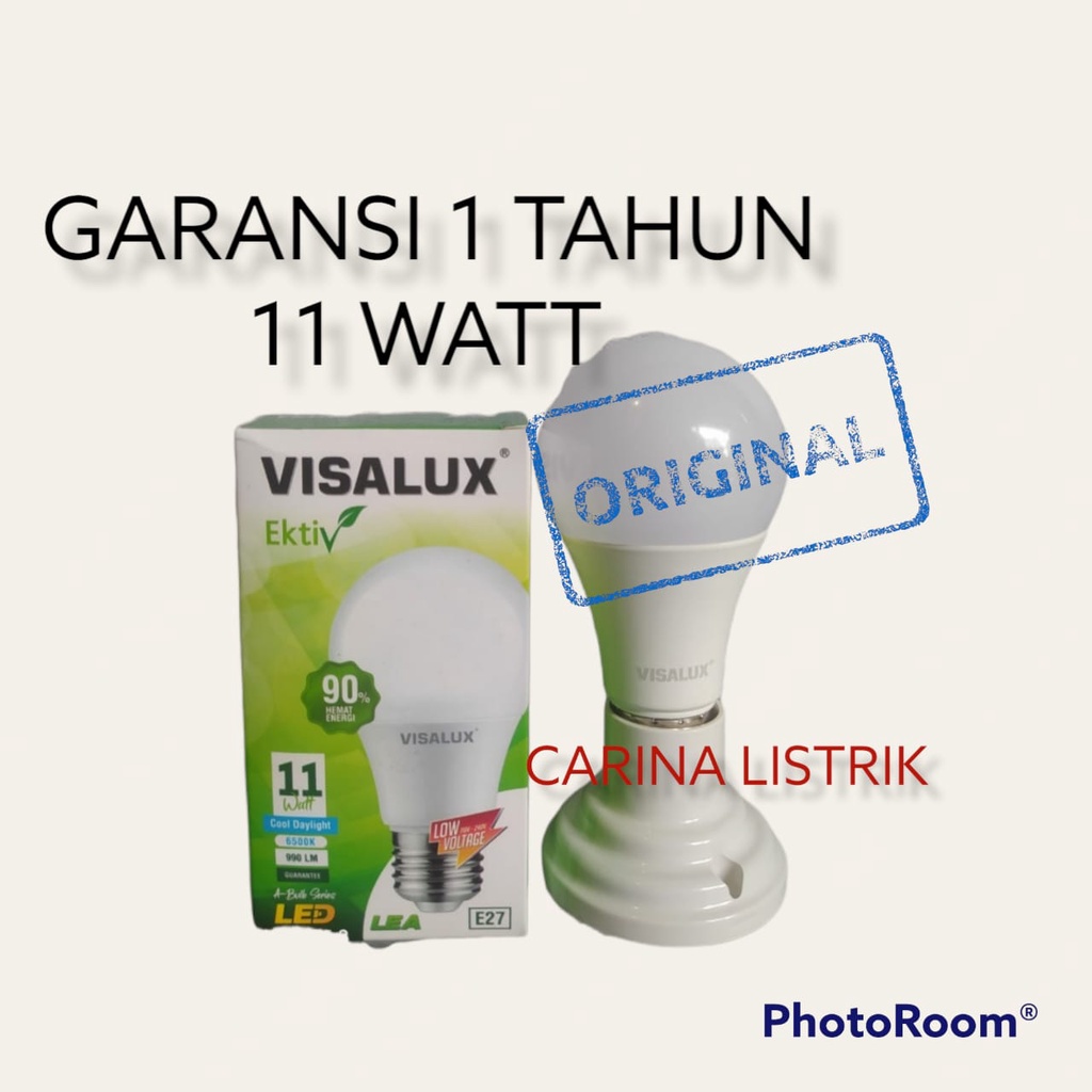 VISALUX EKTIV LAMPU LED BULB 11W GARANSI 1 TAHUN SNI