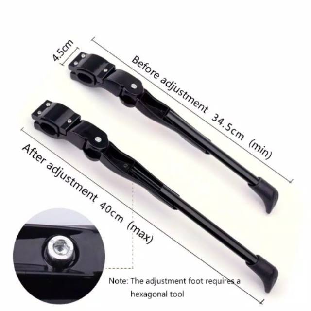 Standar side stand sepeda 26 mtb alloy turanza jagang samping