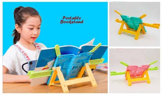 Portable bookstand alat sandaran buku , tab, ipad