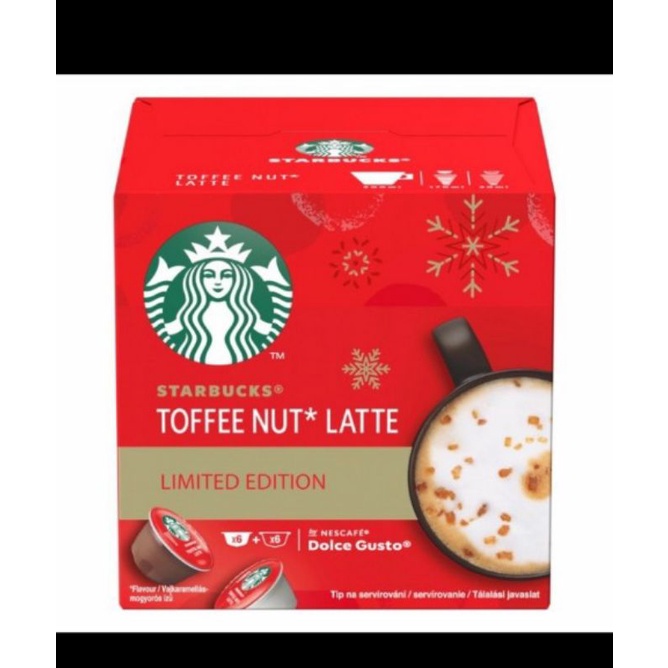 

NESCAFE Dolce GUSTO STARBUCKS TOFFEE NUT LATTE limited edition