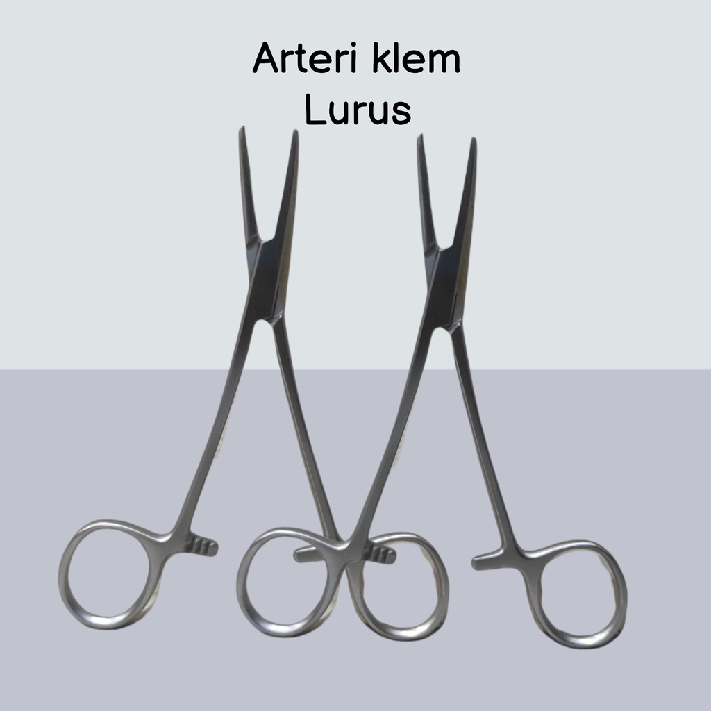 Arteri klem lurus dan bengkok tang mosquito forcep