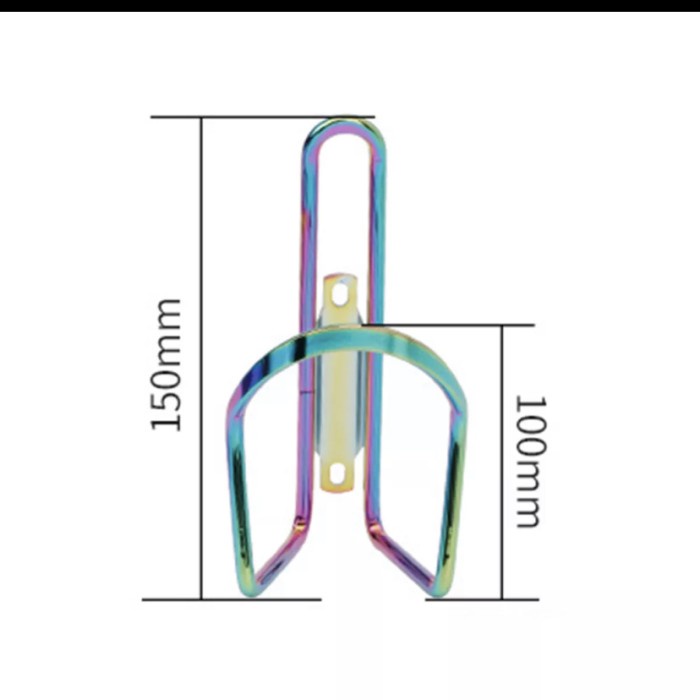 Braket Holder botol air minum Sepeda Rainbow aluminium alloy