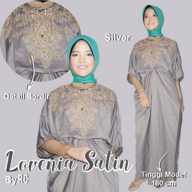 KAFTAN LOVENIA SATIN / KAFTAN REMAJA JAMAN NOW / KAFTAN KEKINIAN