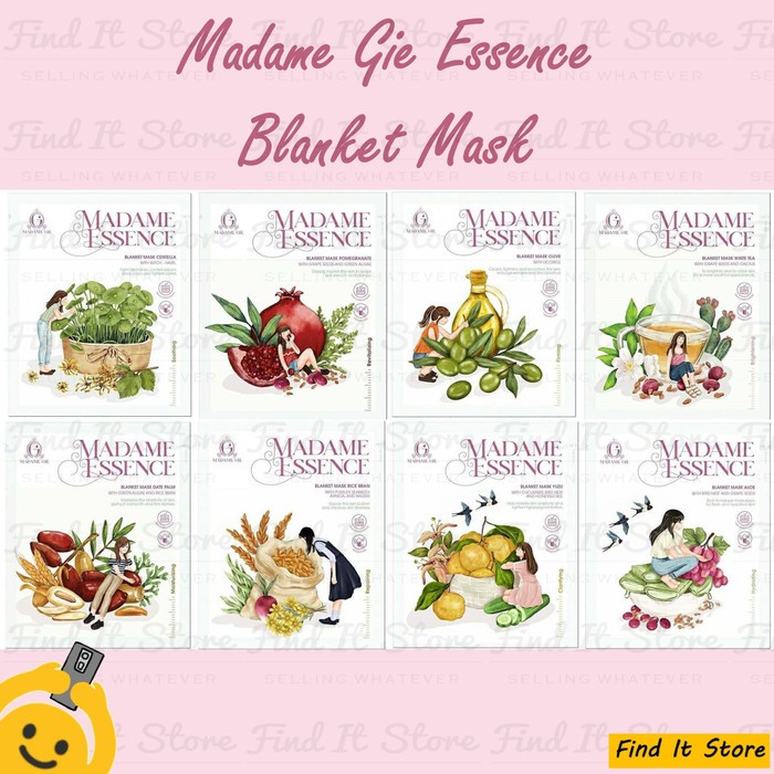 Madame Gie Essence Blanket Mask Sheet Mask Masker BPOM Pelembab Wajah