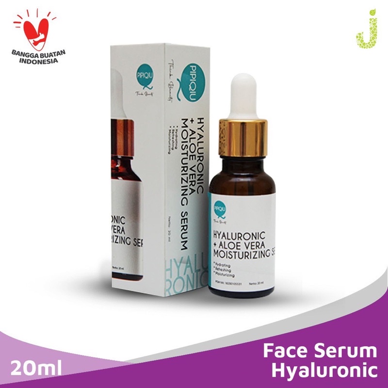 PIPIQIU SERUM HYALURONIC SERUM + ALOE VERA ECTRACT SERUM WAJAH PIPIQIU KANDUNGAN DUO MOIS BPOM