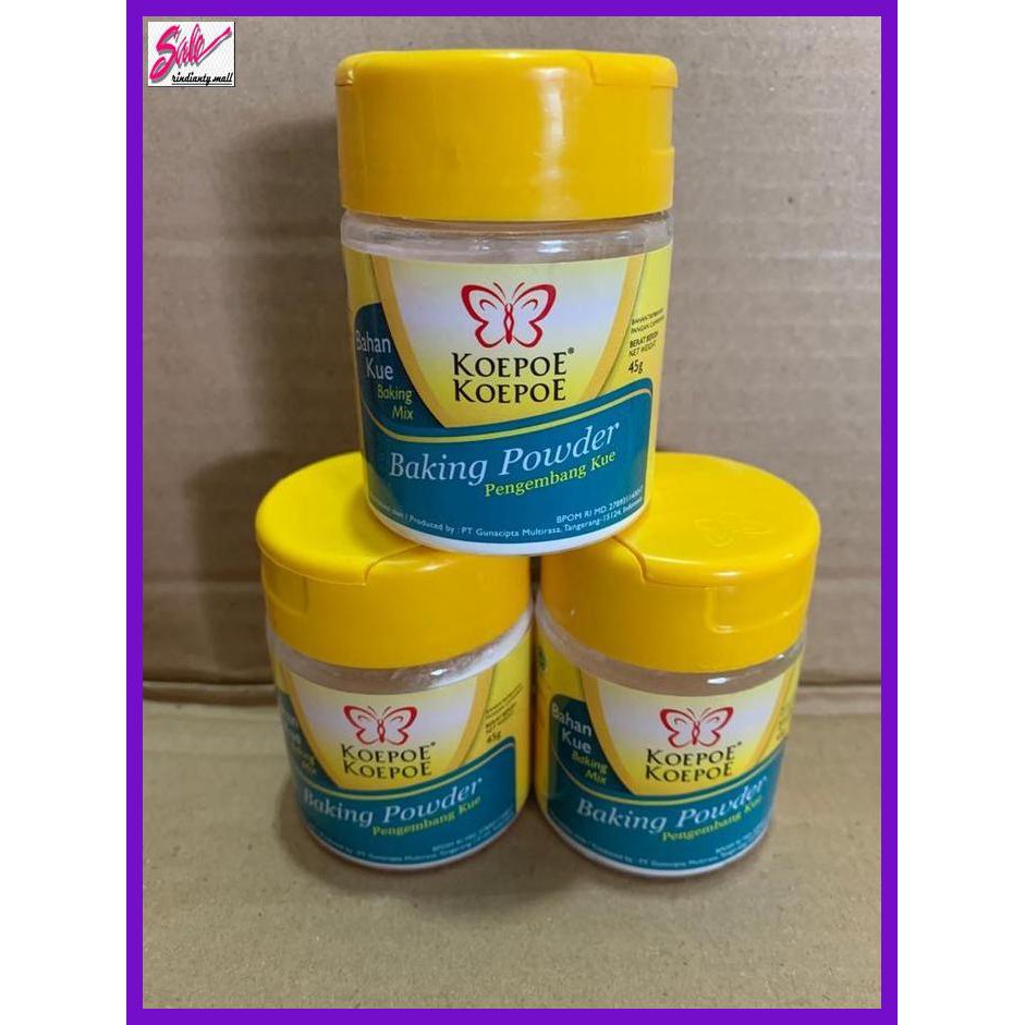 

DERPOWBAKING- BAKING POWDER KOEPOE KOEPOE KUPU 45 GR -ASLIII.