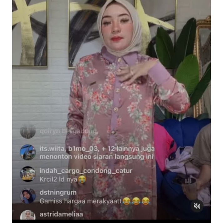 TUNIK MOTIF BUNGA BY SHELLASAUKIA