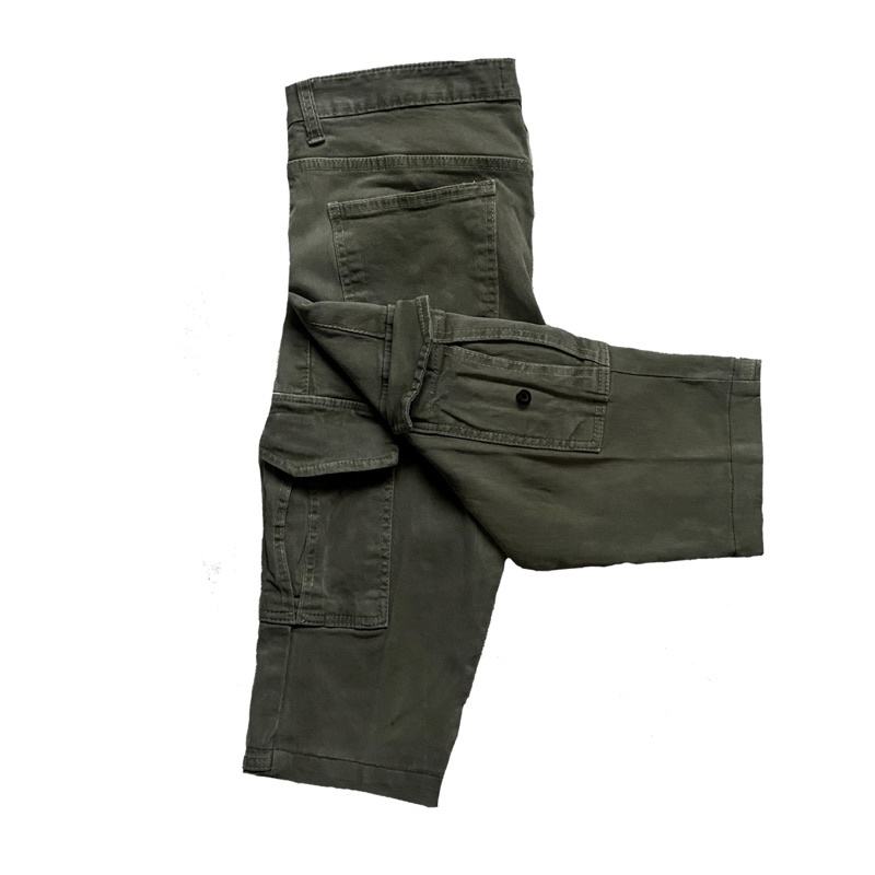 Celana Cargo Pants Stone Island Olive Second Branded