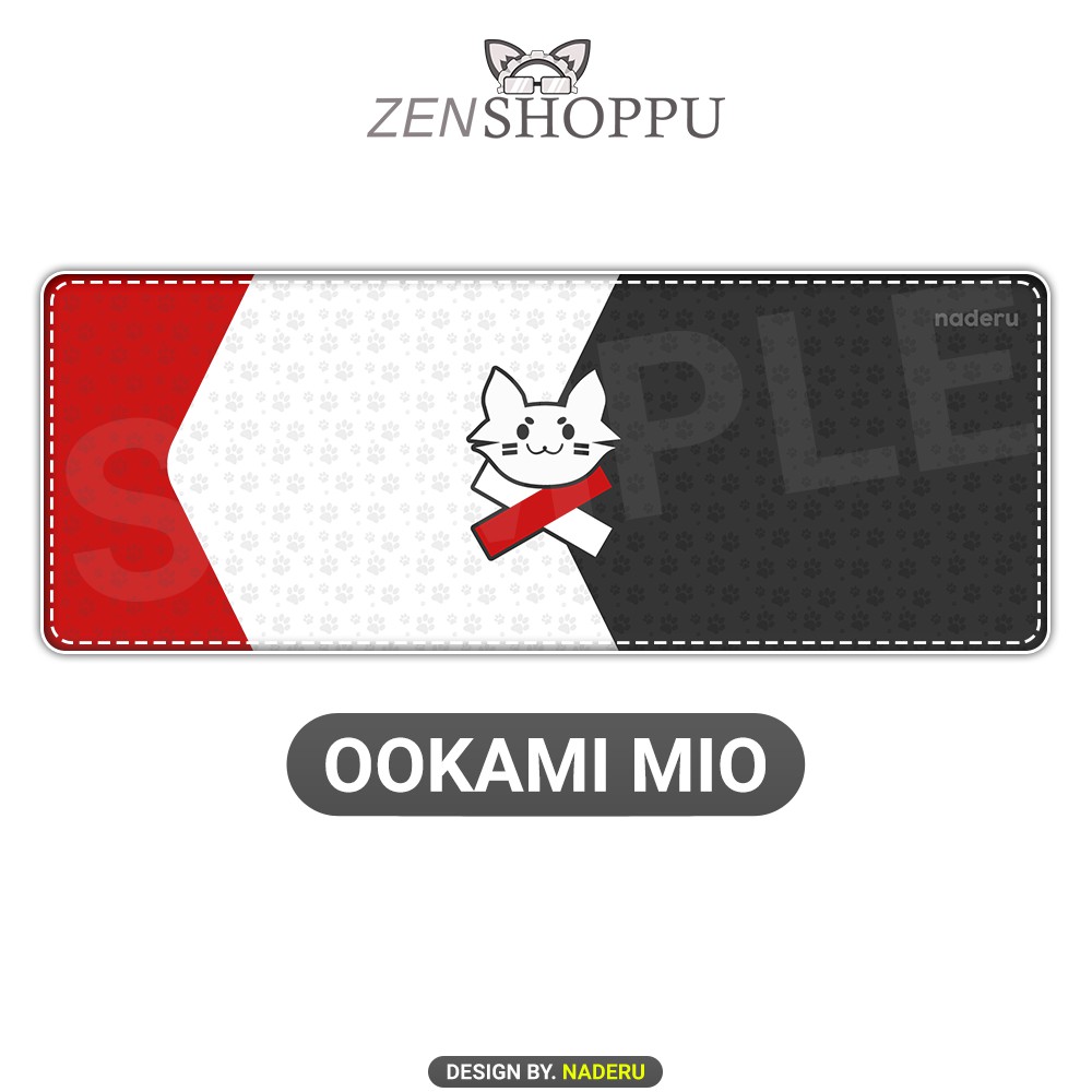 Ookami Mio Hololive JP Deskmat/Mousepad