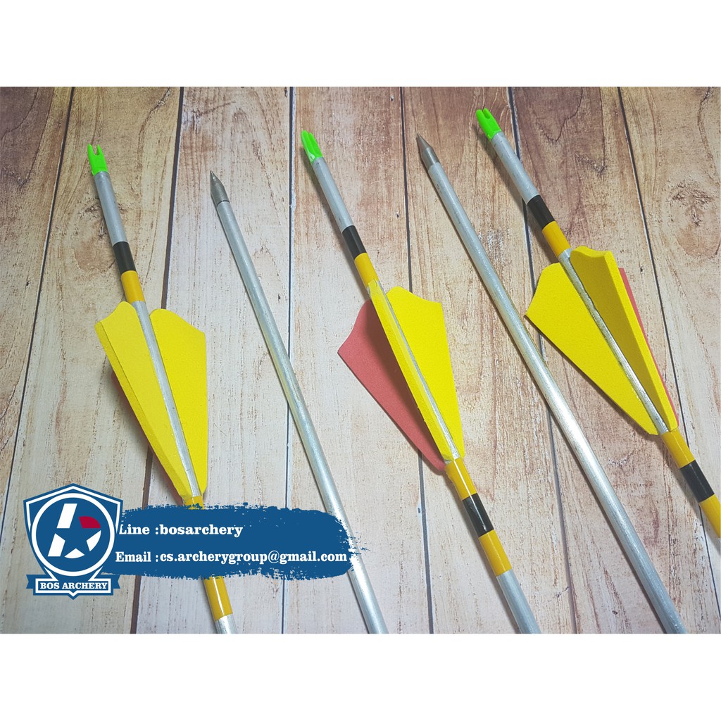 TERMURAH SE-INDONESIA - Anak Panah Alumunium - Bukan Arrow Fiber / Carbon / Kayu Ramin / Bambu