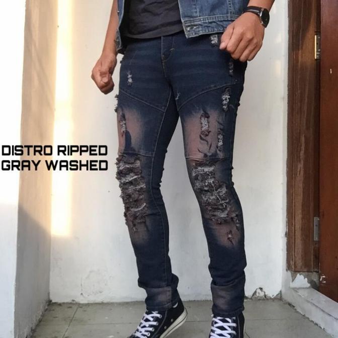 CELANA JEANS SOBEK/JEANS SOBEK/CELANA SOBEK PRIA/CELANA PANJANG SOBEK