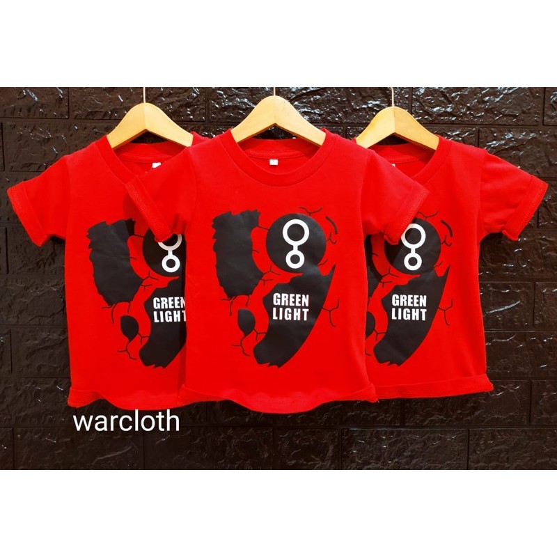 Baju Bayi Motif greenlight merah Kualitas Bahan Distro Termurah - anak umur 1-8 Tahun Real Pict