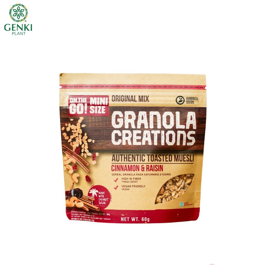 

Granola Creations Authentic Toasted Muesli Cinnamon & Raisin - 60 g