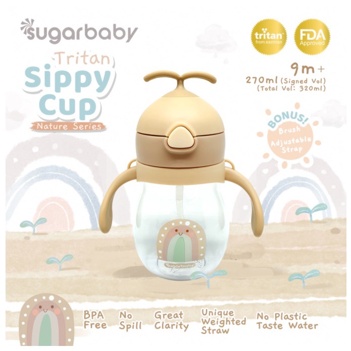 Sugar Baby TRITAN Sippy Cup Nature Series (270/320 ml,9mo+) Botol Minum Bayi Anak CBKS