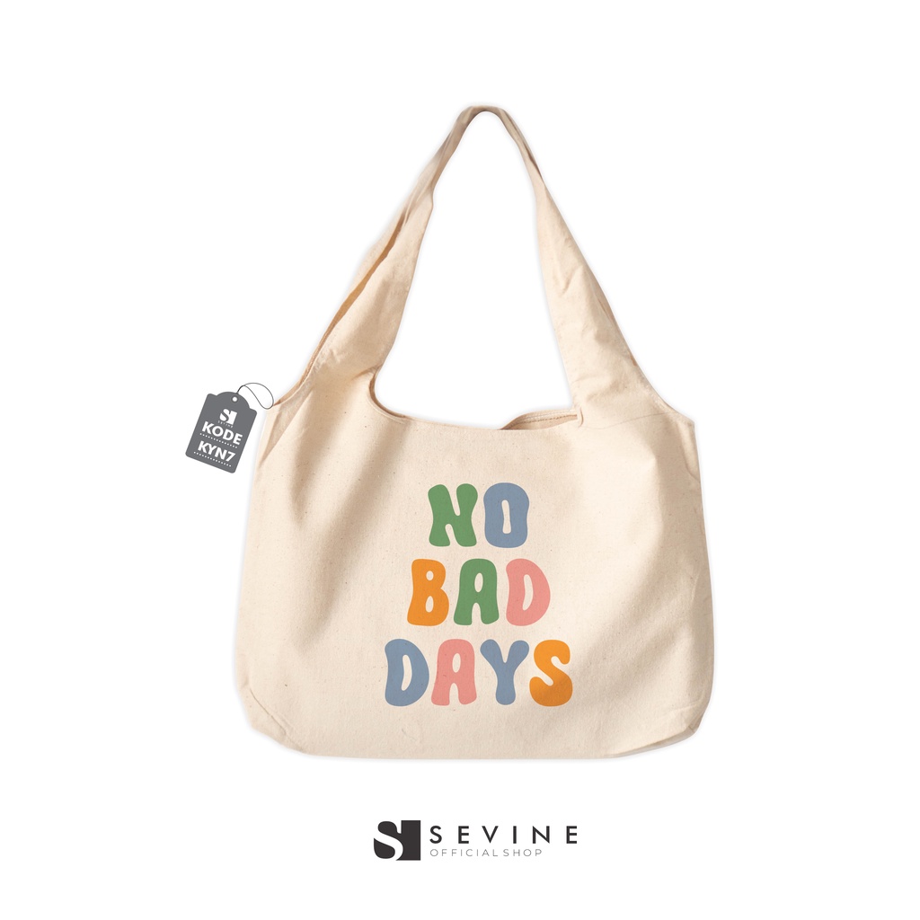 Sevine Totebag Kanvas Bonnie Tas Wanita Tote bag Kuliah Laptop Quotes Motivation Aesthetic Vintage Retro Pastel - KYN