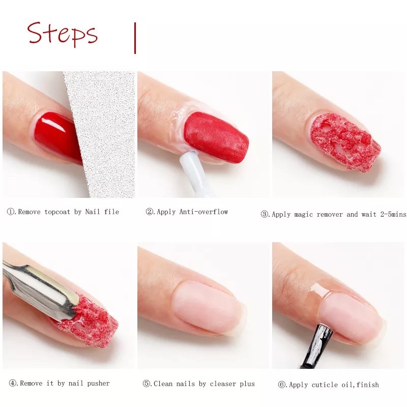 [FLASHES] MAGIC REMOVER NAIL GEL 15ml Remover Kutek Gel