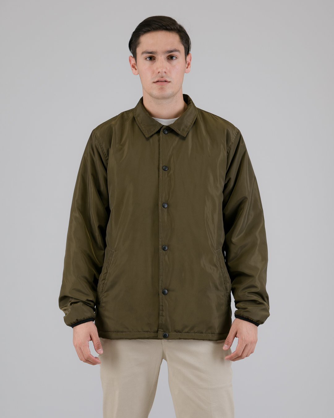 

LIVEHAF - Coach Jacket Green Army