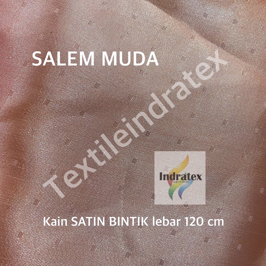 ( per setengah meter ) KAIN SATIN SATEN BINTIK LEBAR 120 CM BAHAN HORDENG GORDEN SCHRUNCIE HAMPERS PARSEL CRAFT KERAJINAN TANGAN