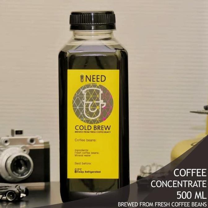

Cold Brew Coffee Concentrate - 500 ml - bahan Es Kopi Susu PRODUK TERBATAS