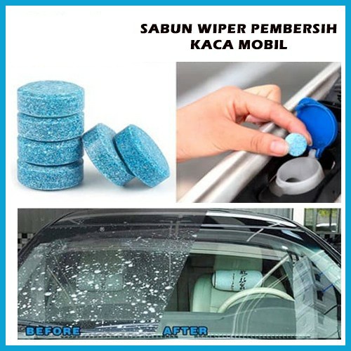 Pil Tablet Sabun Pembersih Wiper Kaca Mobil Wipper Fluid Cairan Sabun