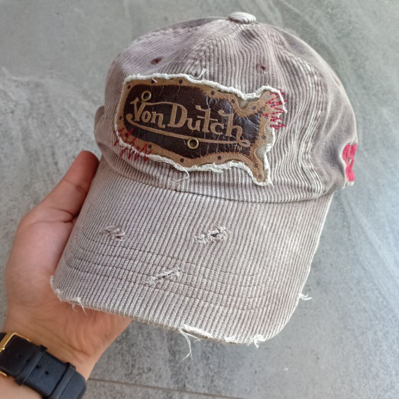 Topi Von Dutch Corduroy Grey