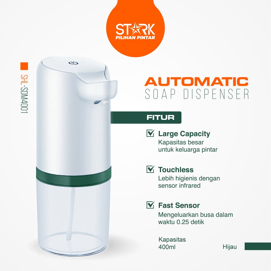 Tempat Sabun Otomatis / Automatic soap dispenser 400 ML - STARK