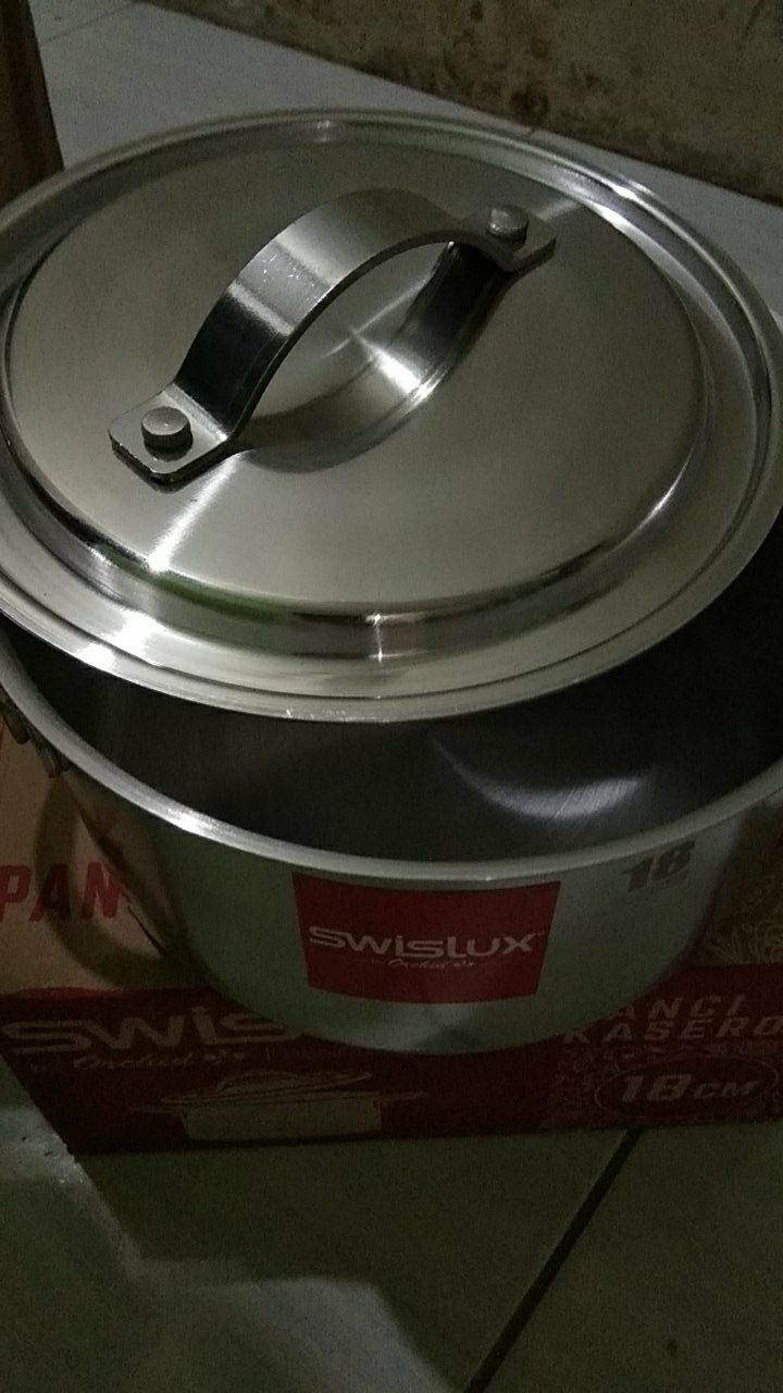 Panci Aluminium Tebal 18 Cm - Kaserol Swislux