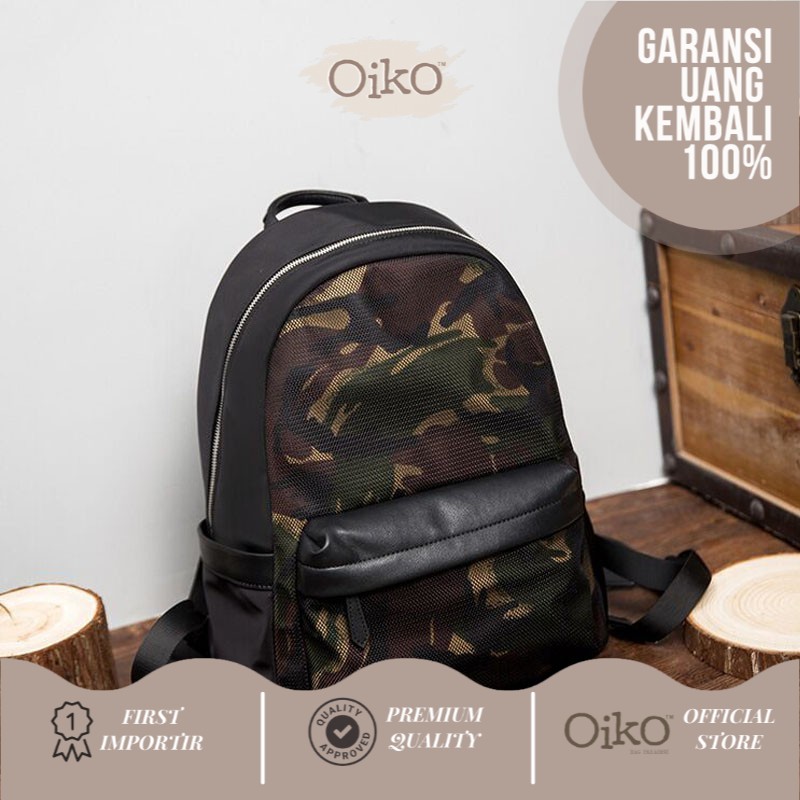 TAS PRIA RANSEL OIKO ARMY BACKPACK / TAS FASHION IMPORT KOREA