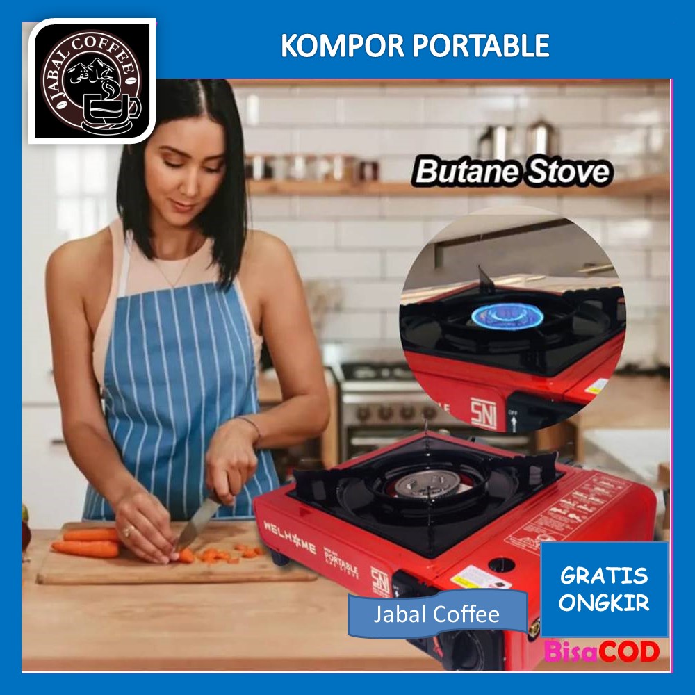 Kompor Portable KP-01 Yamakawa Warna / Portable Gas Stove Kompor Portable 2 in 1