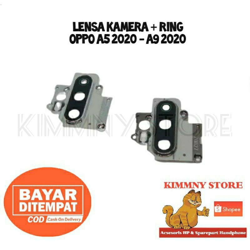 RING KACA KAMERA BELAKANG A5 2020 A9 2020 - LENSA KAMERA + RING FULLSET ORIGINAL